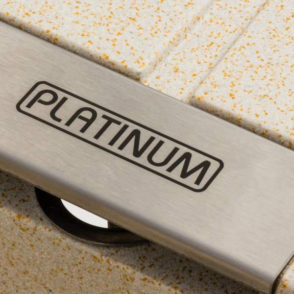Гранітна мийка для кухні Platinum 6250 ZIRKONE матовий Пісок