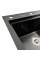Кухонна мийка чорна PVD 78*43 L Platinum Handmade (два отвори, круглий сифон 3,0/0,8)
