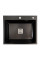 Кухонна мийка Platinum Handmade 60*50 (600x500x230 мм) PVD чорна HSB