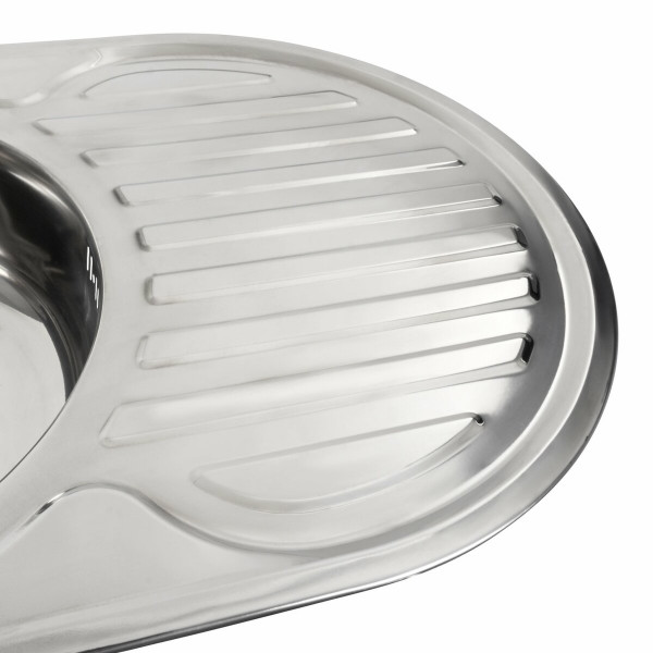 Кухонна мийка з нержавіючої сталі Platinum 7750 ПОЛІРОВКА (0,6/170 мм), R