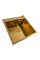 Кухонна мийка 50*50 PVD Gold Valeso Handmade (сифон круглий, 3,0/0,8)