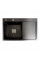 Кухонна мийка Platinum Handmade 78*50В L PVD чорна (товщина 3.0/1.0 мм)