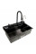 Кухонна мийка чорна PVD 75*46E Platinum Handmade 