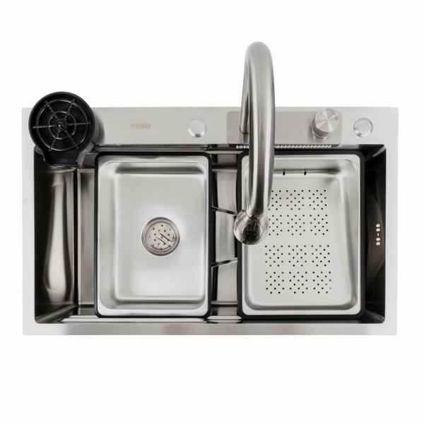 Кухонна мийка нержавійка CM 75*46A Platinum Handmade 