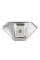 Кухонна мийка з нержавіючої сталі Platinum 9550В ДЕКОР (0,8/180 мм), R