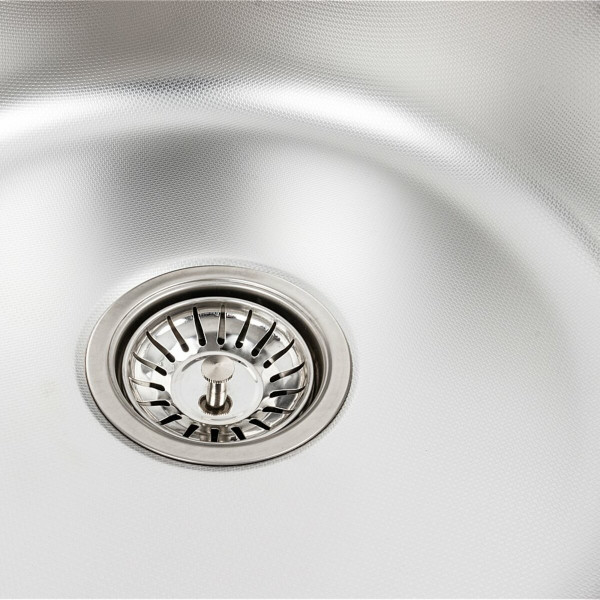Кухонна мийка з нержавіючої сталі Platinum ДЕКОР 5745 (0,6/170 мм), R