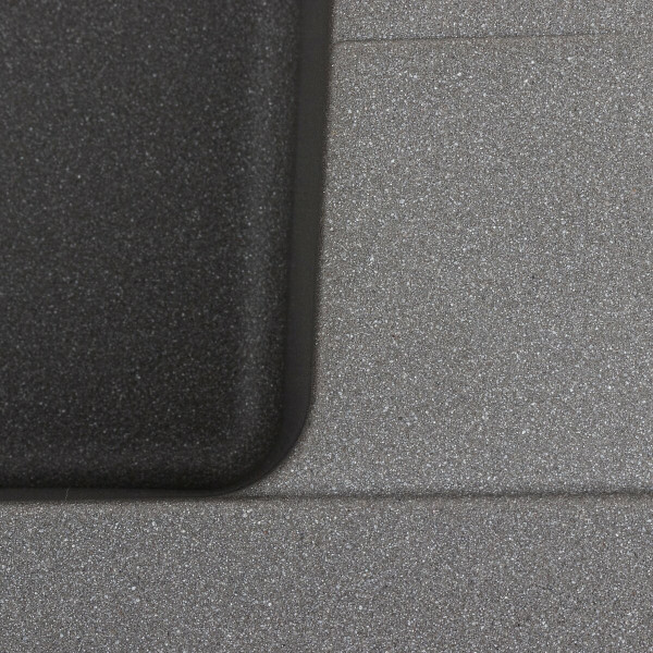 Гранітна мийка для кухні Platinum 6250 ZIRKONE матовий Сірий мусон, R