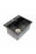 Кухонна мийка 50*45 PVD чорна Platinum Handmade (сифон круглий, 3,0/0,8)
