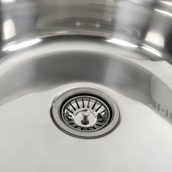 Кухонна мийка з нержавіючої сталі Platinum 7750 ПОЛІРОВКА (0,6/170 мм), R