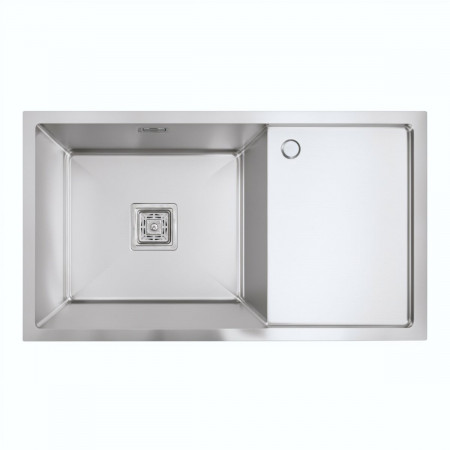 Мойка Platinum Handmade 780х440х230 L нержавейка (квадратный сифон, 3.0/1.0)