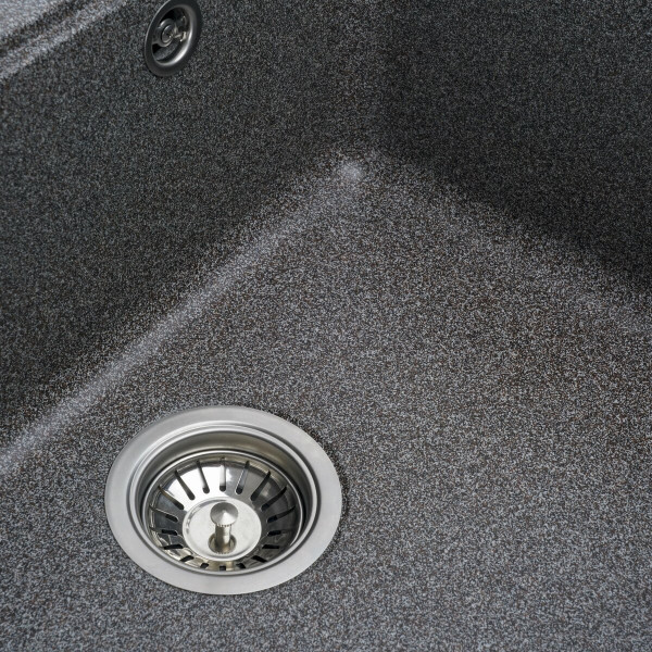 Гранітна мийка для кухні Platinum 5852 VESTA матова Мікс, ЦЕНТР