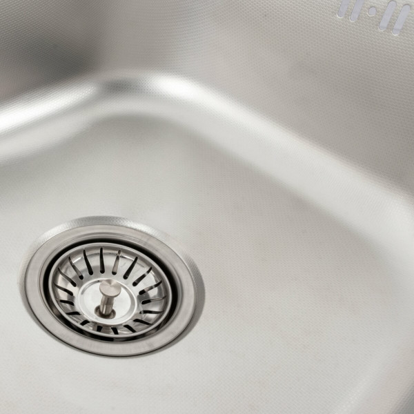 Кухонна мийка з нержавіючої сталі Platinum ДЕКОР 6642 (0,8/180 мм), R