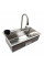 Кухонна мийка нержавійка CM 75*46A Platinum Handmade 