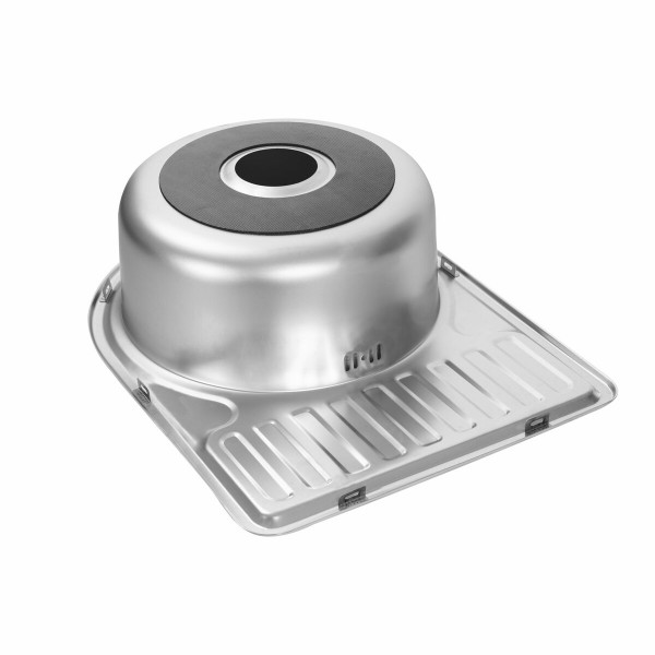 Кухонна мийка з нержавіючої сталі Platinum САТИН 5844 0,8/180 мм), R