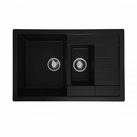 Гранитная мойка для кухни VALESO 7850W TOSKANA матовая Черная