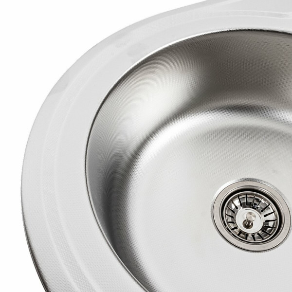 Кухонна мийка з нержавіючої сталі Platinum ДЕКОР 7750 (0,8/180 мм), R