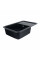 Гранітна мийка для кухні Platinum 7850 CUBE матова Чорна, АВТО