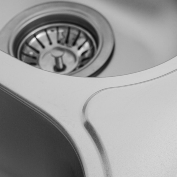 Кухонна мийка з нержавіючої сталі Platinum САТИН 7850D (0,8/180 мм), R