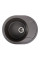 Гранітна мийка для кухні Platinum 5847 ONYX матовий Гренадін
