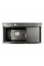 Кухонна мийка чорна PVD 78*43 L Platinum Handmade (два отвори, круглий сифон 3,0/0,8)