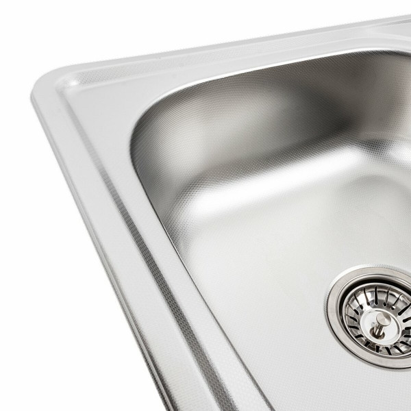 Кухонна мийка з нержавіючої сталі Platinum 5848 ДЕКОР (0,6/170 мм), R