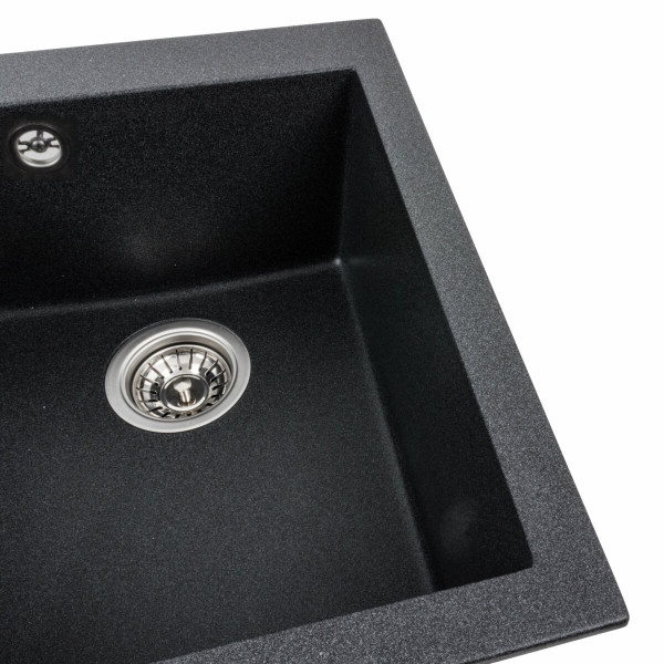 Гранітна мийка для кухні Platinum 4150 SOKIL матовий Карбон