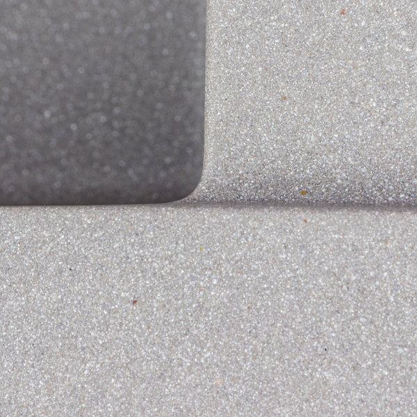 Гранітна мийка для кухні VALESO 7843 SOLID матовий Сірий металік