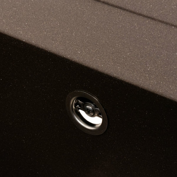 Кухонна мийка гранітна матова 7050 CASCADA Platinum Темна скеля