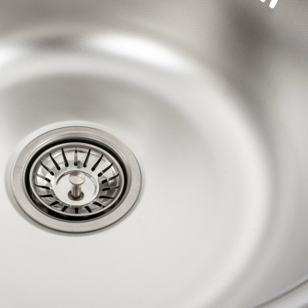 Кухонна мийка з нержавіючої сталі Platinum ДЕКОР 4539 (0,6/170 мм), R