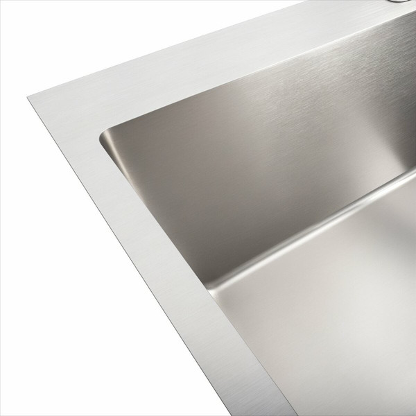 Кухонна мийка нержавійка Platinum Handmade 70*50 HSB (квадратний сифон 3,0/1,0)