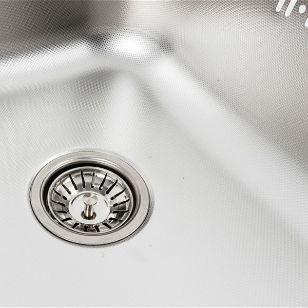Кухонна мийка з нержавіючої сталі Platinum 5848 ДЕКОР (0,8/180 мм), R