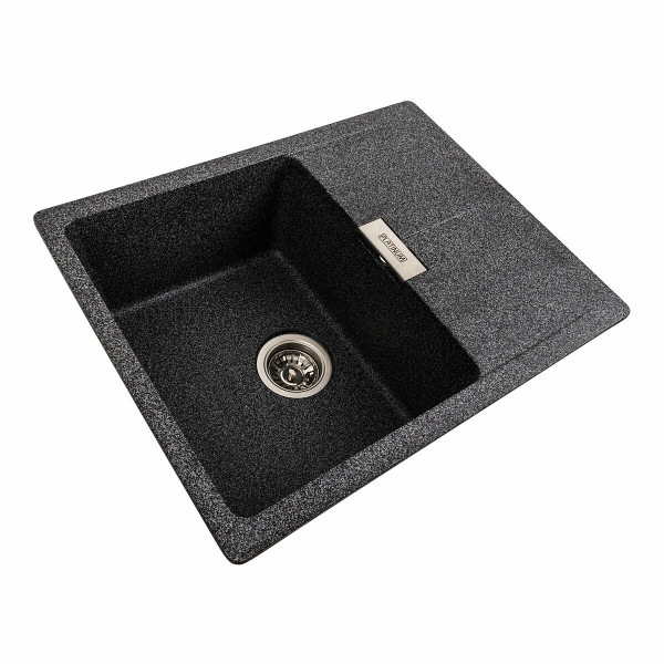 Гранітна мийка для кухні Platinum 6250 ZIRKONE матовий Графіт, L