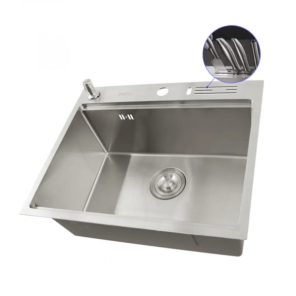 Накладная кухонная мойка из нержавейки 1.5 мм кухонная станция Nett NS-5747