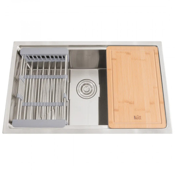 Кухонная мойка под столешницу 1.5 мм кухонная станция Nett NS-7042