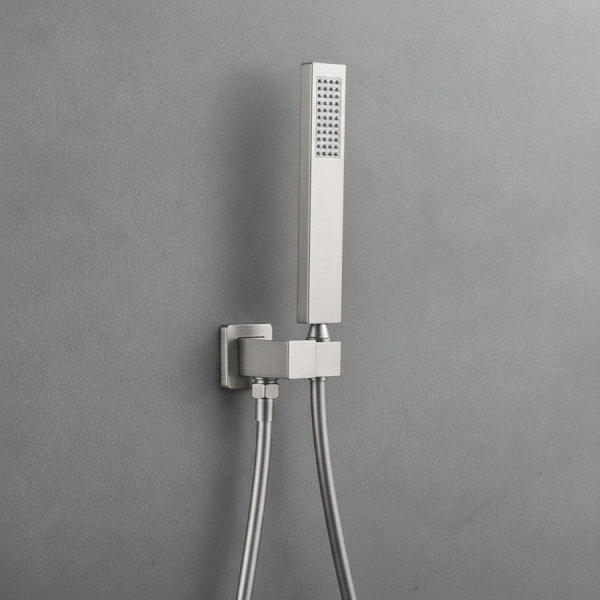 Душевая система с термостатом скрытого монтажа никель Nett TSS-473