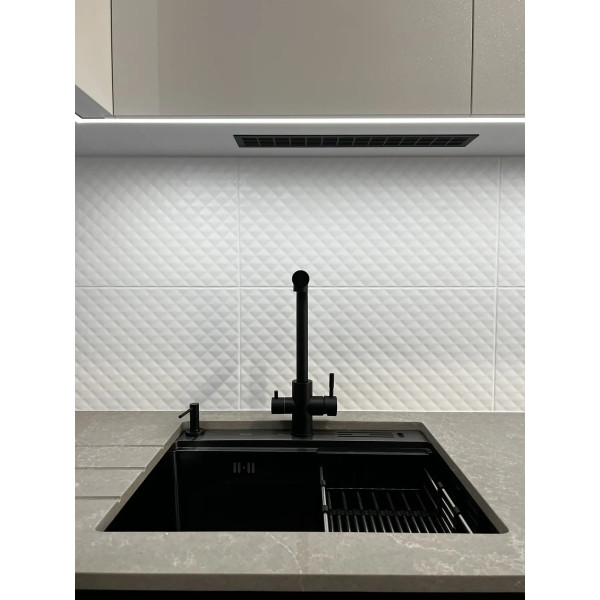 Кухонная мойка черная из нержавейки 1.5 мм многофункциональная накладная Nett NB-5747