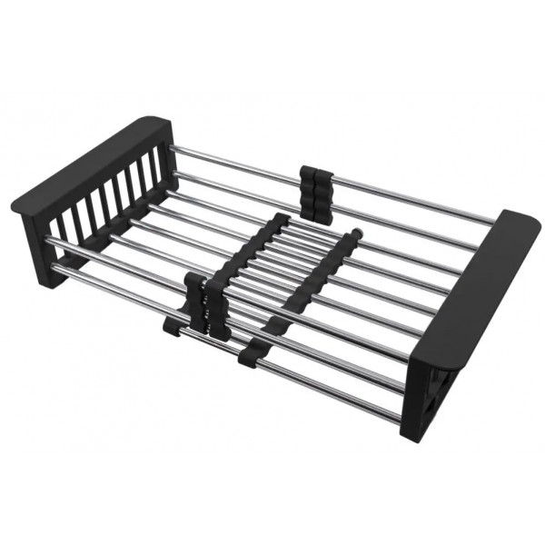 Комплект черной мойки на кухню и смеситель из нержавеющей стали NB-5742