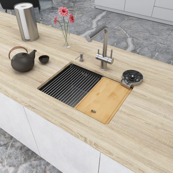 Кухонная мойка из нержавейки 1.5 мм под столешницу Nett NS-5742