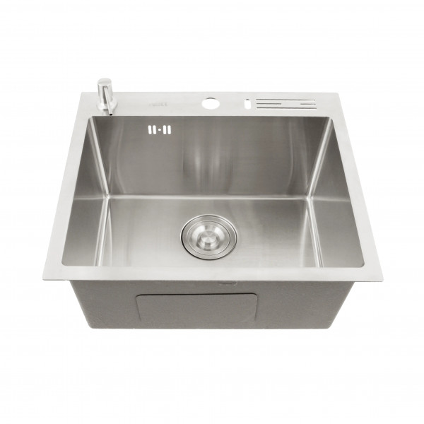 Кухонная мойка накладная 1.5 мм из нержавейки 45 см Nett NS-5245