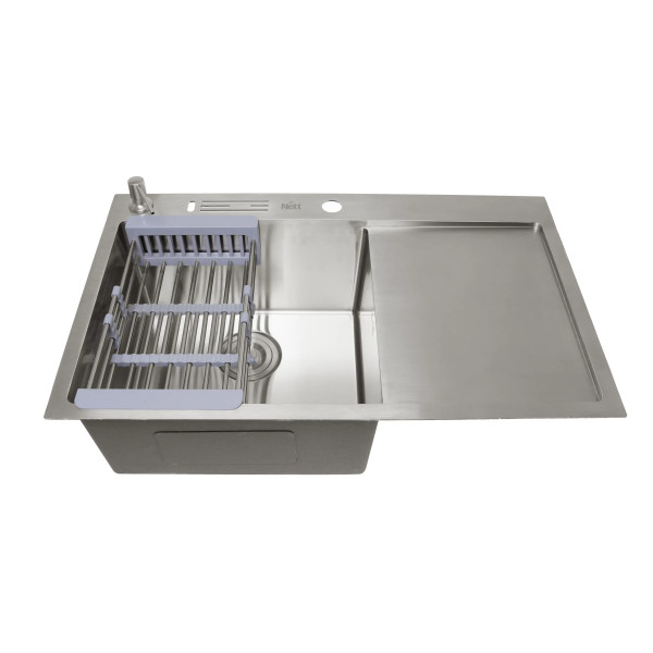 Накладная мойка на кухню с правым крылом 1.5 мм Nett NS-7848(R)