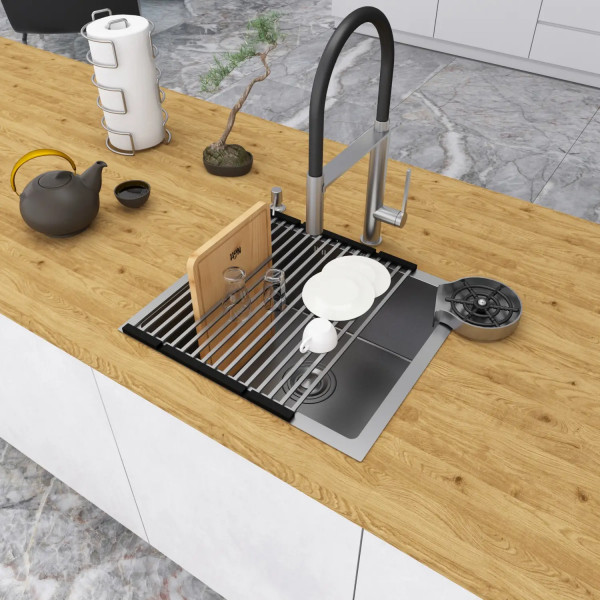 Кухонная мойка из нержавеющей стали 50 см под столешницу 1.5 мм Nett NS-5045