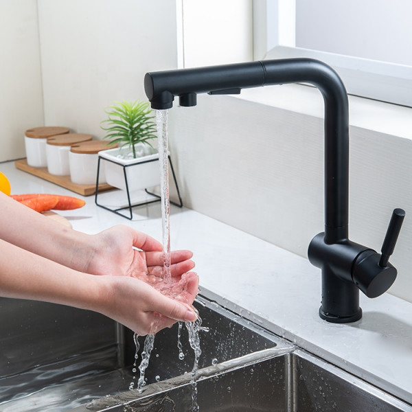 Комплект черной кухонной мойки и смесителя из нержавеющей стали NB-4643