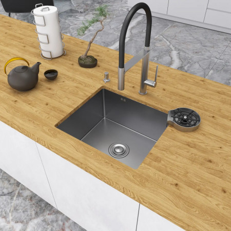 Кухонная мойка из нержавеющей стали 50 см под столешницу 1.5 мм Nett NS-5045