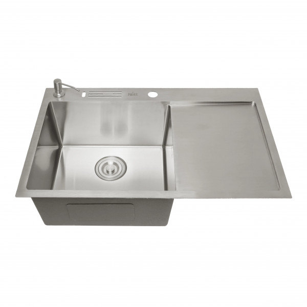 Накладная мойка на кухню с правым крылом 1.5 мм Nett NS-7848(R)