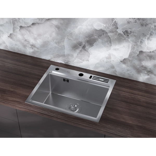 Накладная кухонная мойка из нержавейки 1.5 мм кухонная станция Nett NS-5747