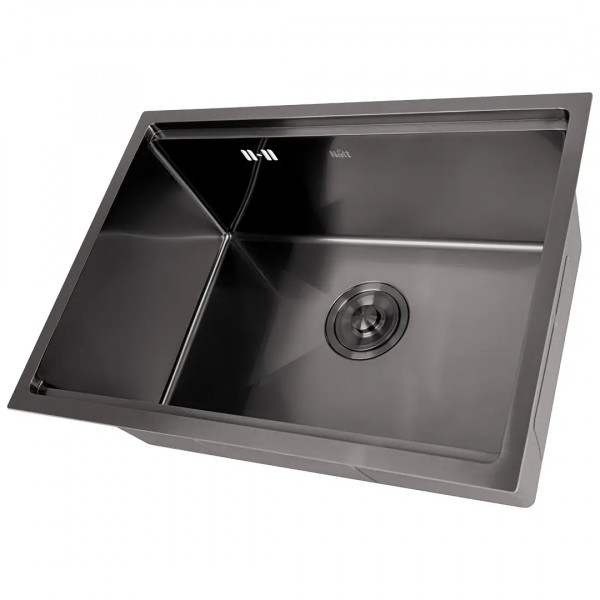 Кухонная мойка черная под столешницу 1.5 мм с PVD покрытием Nett NB-5742
