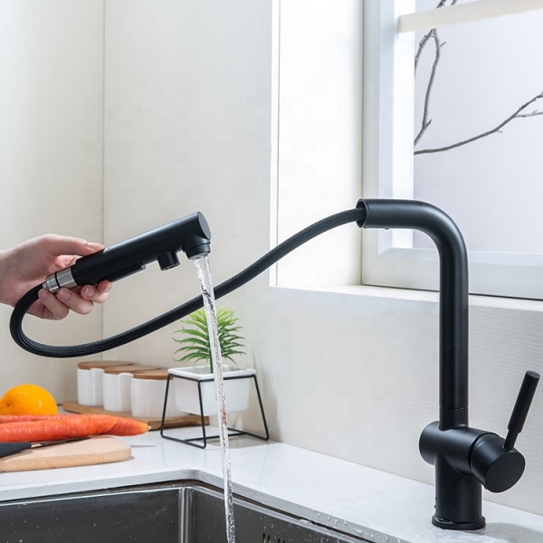 Комплект черной кухонной мойки и смесителя из нержавеющей стали NB-4643