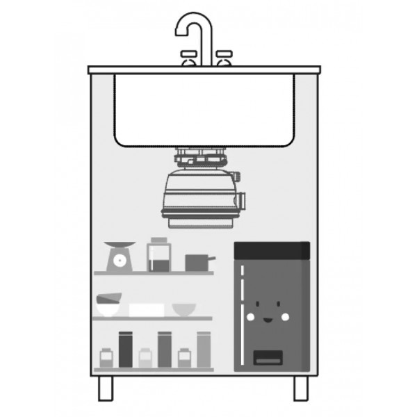 Измельчитель пищевых отходов STATUS NEXT 200 Compact с дистанционным управлением