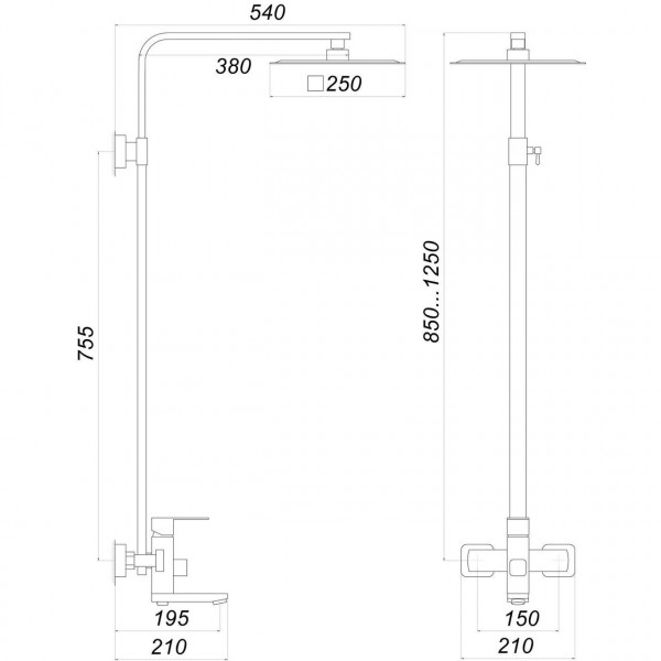 Душова система Globus Lux SICILIA SBQ-SH-02