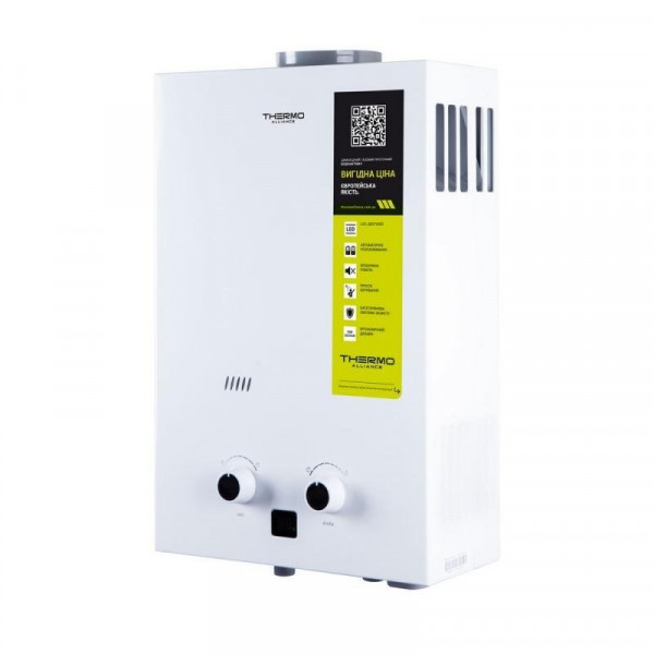 Колонка газовая дымоходная Thermo Alliance Compace JSD20-10CL 10 л White